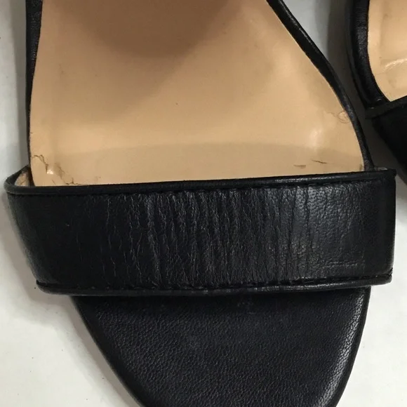 BCBGeneration Black Leather Ankle Strap Heel/Pump - Picture 13 of 14